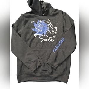 Sonic Black and Blue Graphic Hoodie